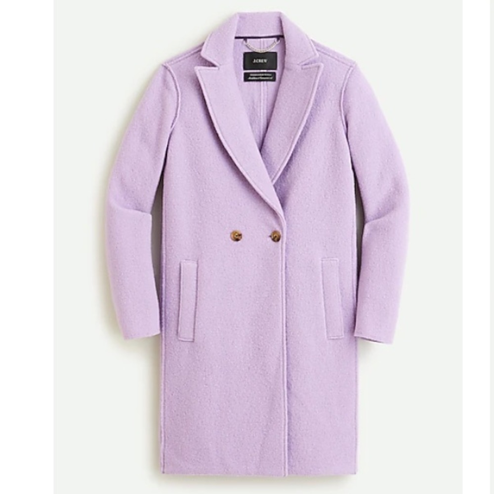 J. Crew Lavender Double-Breasted Coat